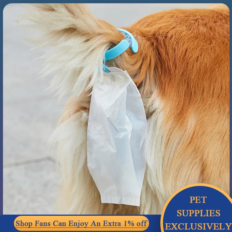 Automatic Pooper Scooper Carrier Dog Poop Bag Holder Hands Free Tail Clip Pet Waste Bag Dispenser Puppy Toilet Cleaning Supplies