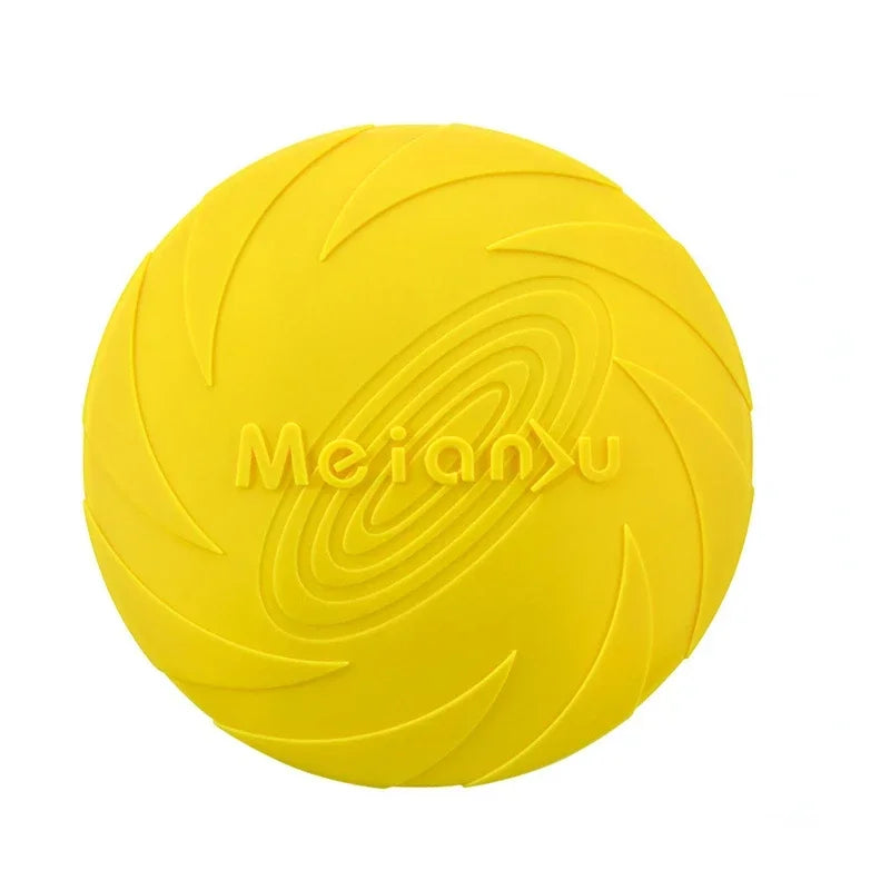 pet dog flying disk toy silicone outdoor training toy inter