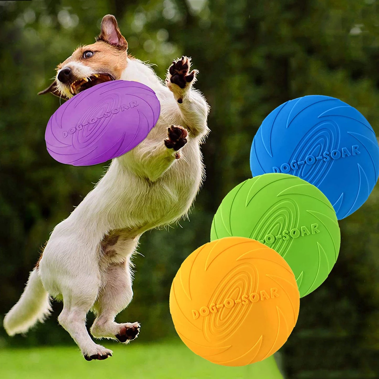 Soft Pet Flying Discs Dog Toys Silicone Flying Disc Interactive Dog Game Resistant Chew Toy Puppy Training Products Pet Supplies