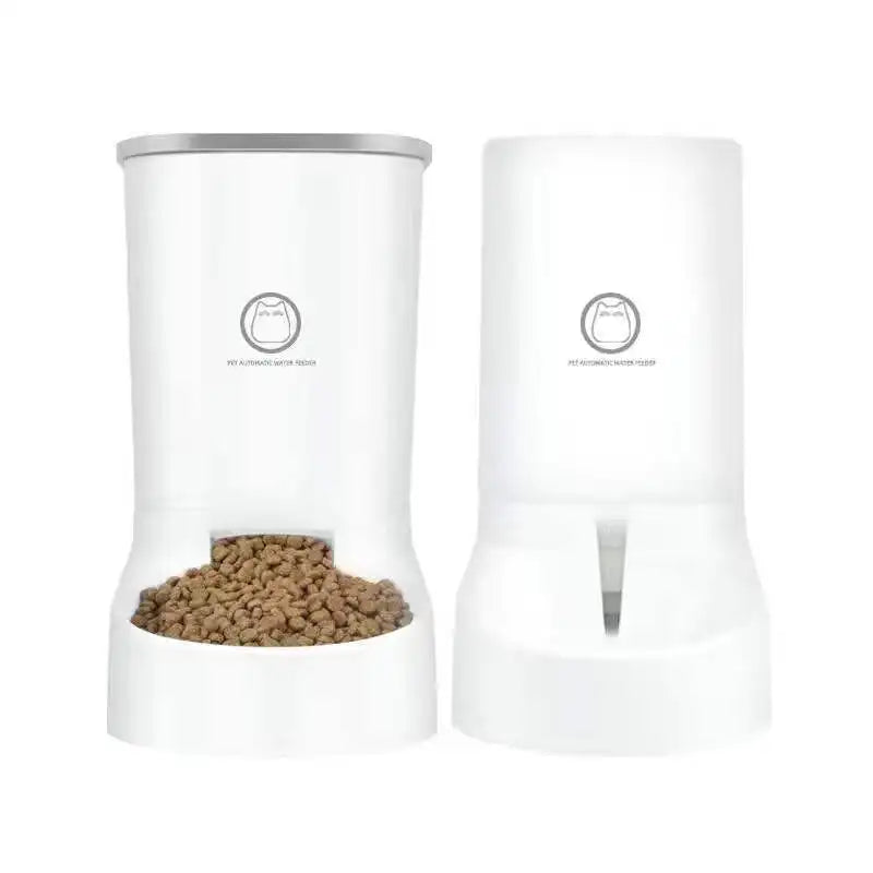 Automatic pet feeder, integrated cat and dog water dispenser, cat food and dog food automatic feeder, cat water dispenser