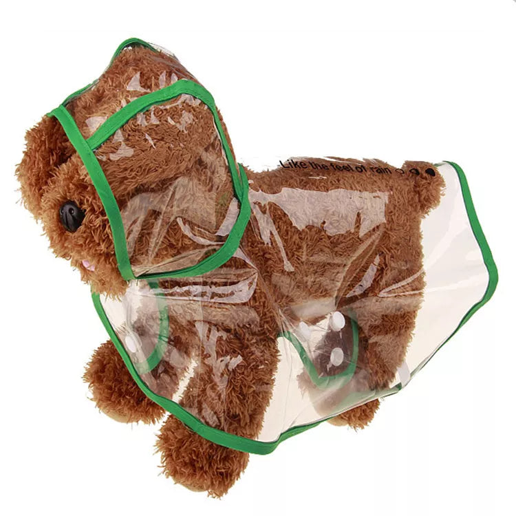 Pet Supplies Dog Raincoat Waterproof New Transparent Plastic Fashion Poncho Personalized Color Edge Costumes for Large Dogs