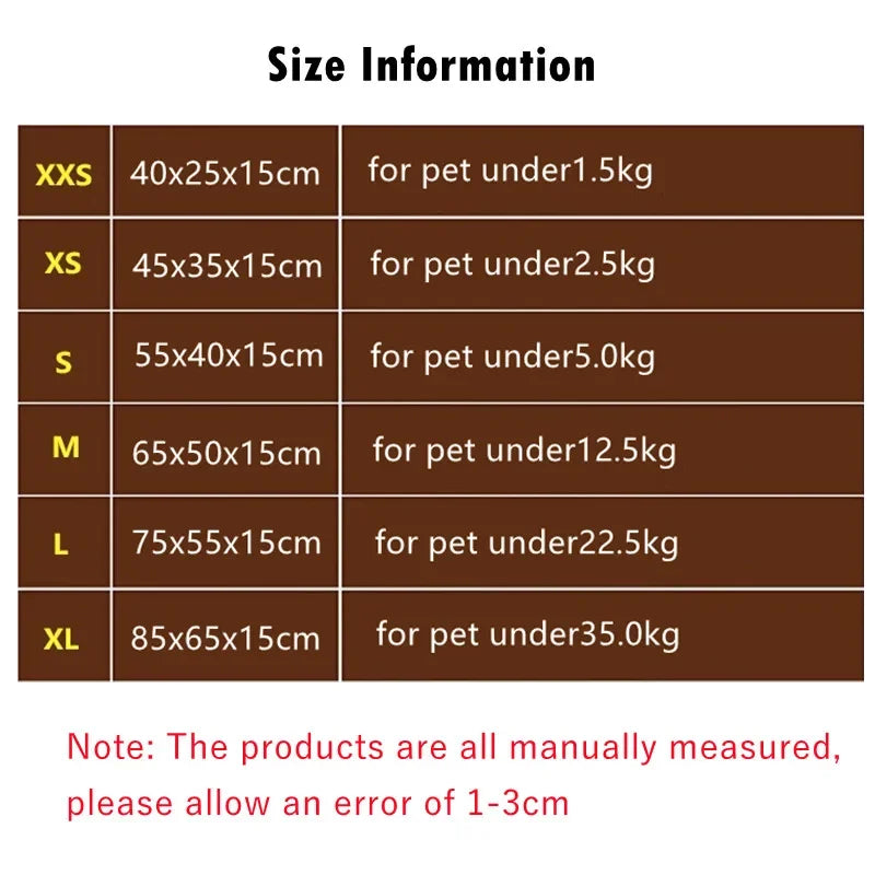 Pet Dog Bed Warm Sofa Dog Mats For Small Medium Large Dog Soft Pet Bed For Dogs Washable House For Cat Puppy Cotton Kennel Mat