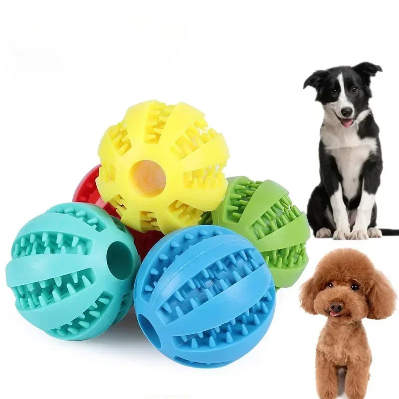 Interactive Rubber Balls for Small Large Dogs Puppy Cat Chewing Toys Pet Tooth Cleaning Indestructible Dog Ball Pet Dog Toy