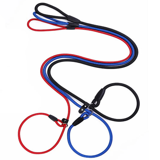 Dog Training Slip Leash Small Dog Slip Lead Puppy Pet Obedience Recall Training Lead Nylon Rope Puppy Dog Slip Rope Leash Collar