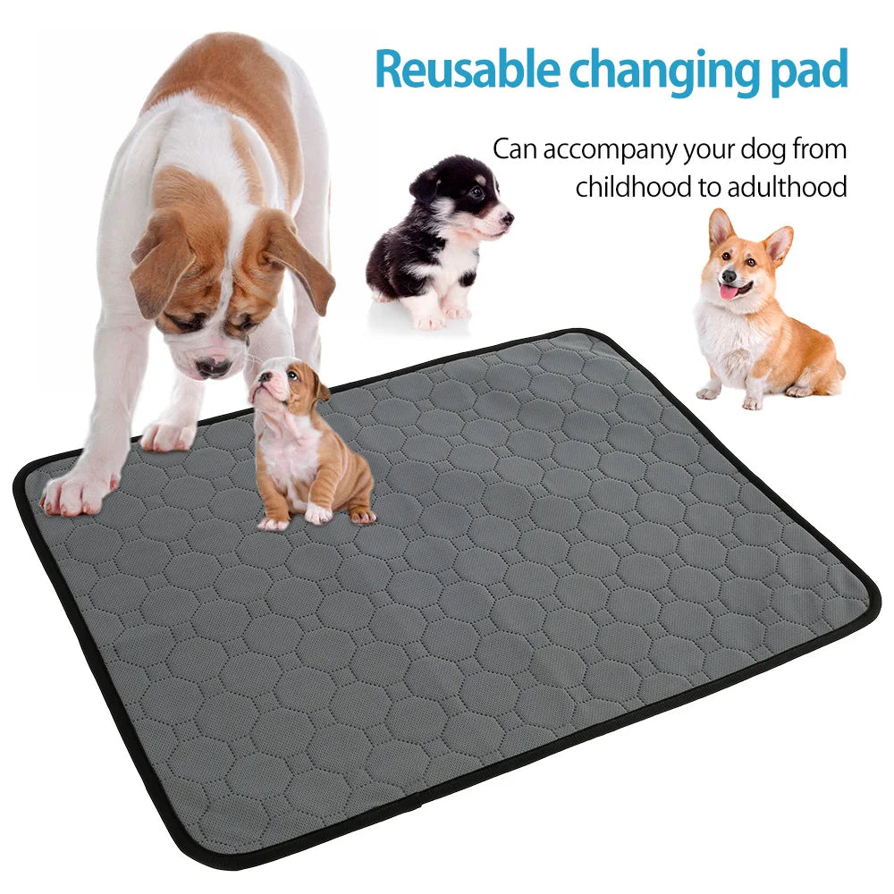 Dog Pee Pad Cooling Blanket Reusable Absorbent Tineer Diaper Washable Puppy Training Pad Pet Bed Urine Mat for Dog/Cat/Rabbit