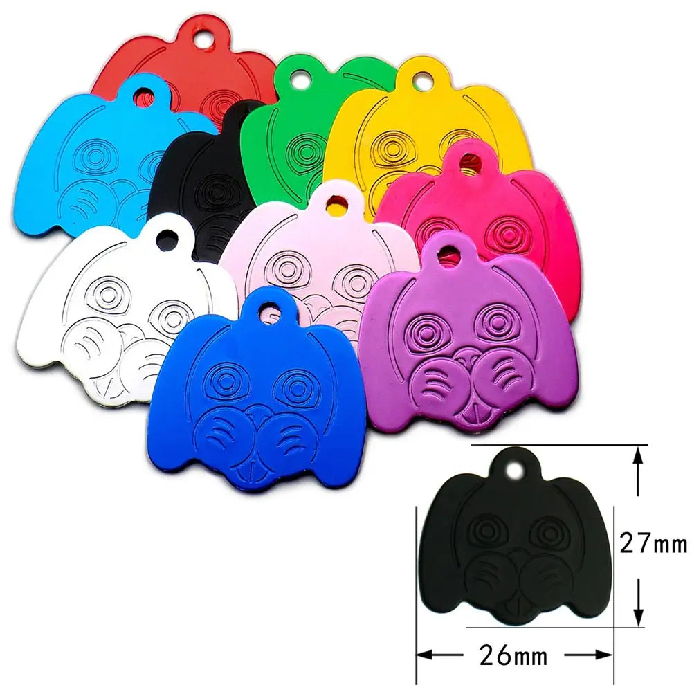 WHOLESALE 100PCS Dog Tag Name Plate Pet ID Tag Personalized Dog ID TagSPECIFICATIONSBrand Name: KIYUEType: ID Tagsis_customized: YESMaterial: AluminumIs Smart Device: noOrigin: Mainland ChinaCN: JiangsuPattern: SolidFeature: PersonalizShopDoggieworksShopDoggieworksPlate Pet ID Tag Personalized Dog ID Tags Collar Accessories Pet Pendant Personalized Customized