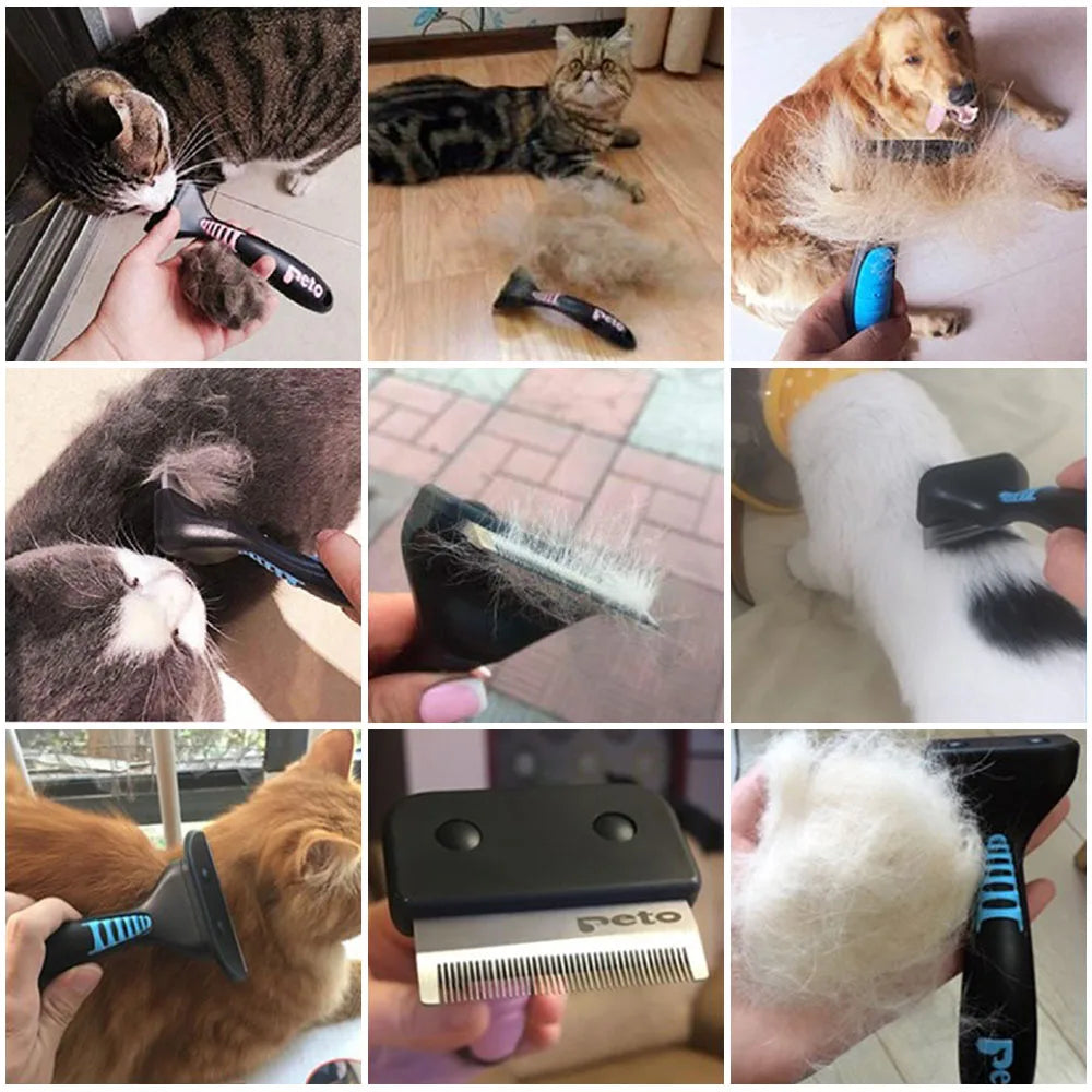 New Pet Dog Cat Brush Comb Hair Removal Brush Pet Grooming Tools Hair Shedding Trimmer Comb for Cats Dogs Pet Supplies