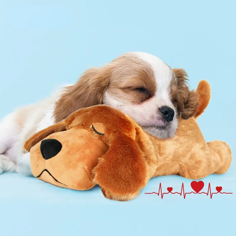 Pet Heartbeat Puppy Behavioral Training Dog Plush Pet Comfortable Snuggle Anxiety Relief Sleep Aid Doll Durable Drop Ship