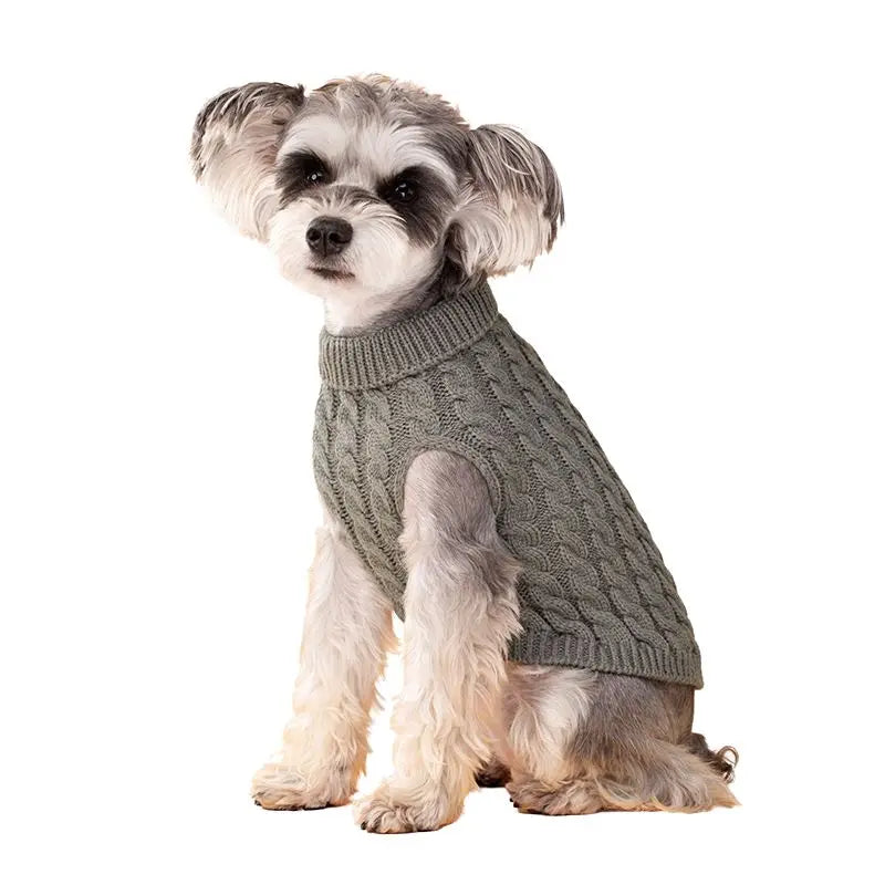 Dog Sweater for Small Dogs Puppy Clothes Winter Warm Turtleneck Schnauzer Chihuahua Pug Costume Pet Clothing Ropa De Perro