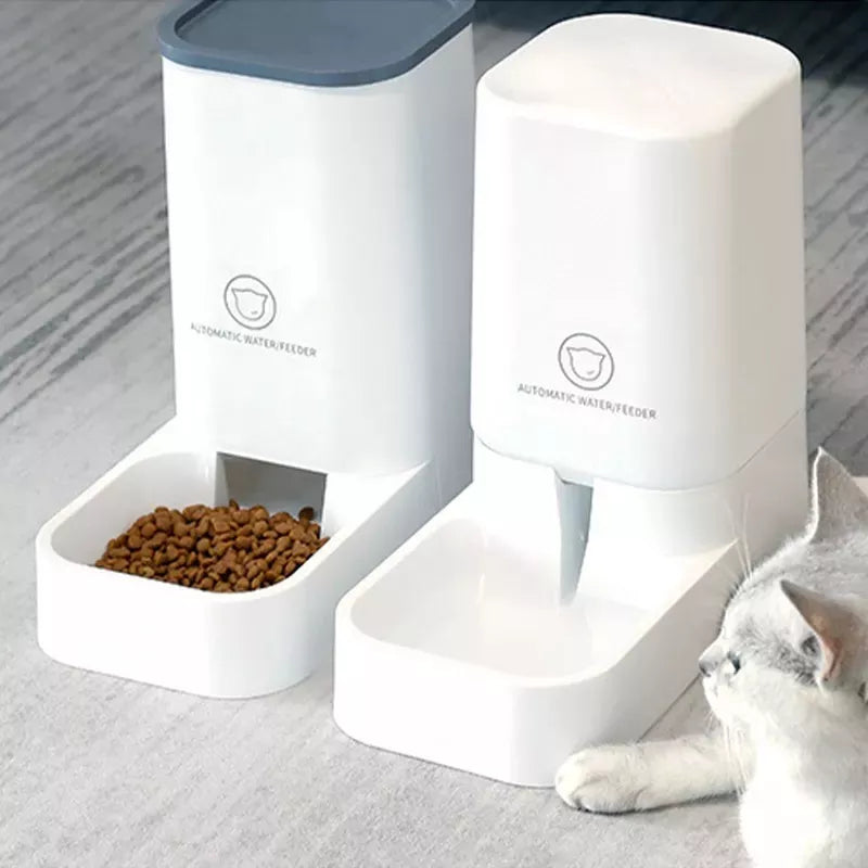 3.8L Large Capacity Pet Cat Automatic Food Water Dispenser Fountain Bottle Bowl Dog Cat Drinker Feeder Dog Drinking Pet Supplies