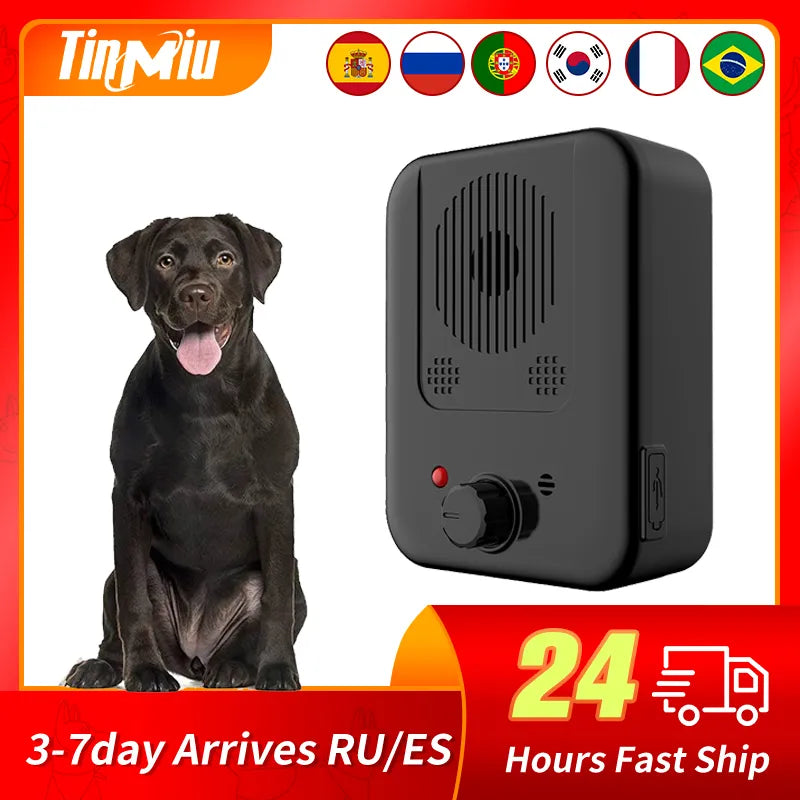 TinMiu Ultrasonic Dog Bark Stopper Pet Deterrents Repeller Trumpet Outdoor Anti Noise Barking Suppressor Puppy Training Device