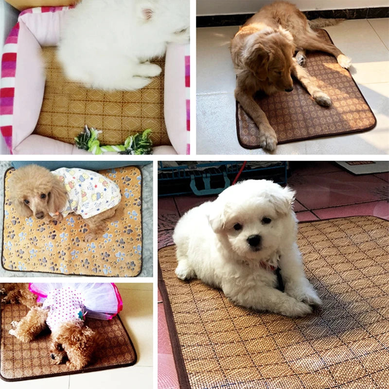 Dog Cooling Mat Summer Pad Pet Mat Bed for Dogs Cat Blanket Sofa Breathable Summer Washable Pet Supplies Accessories