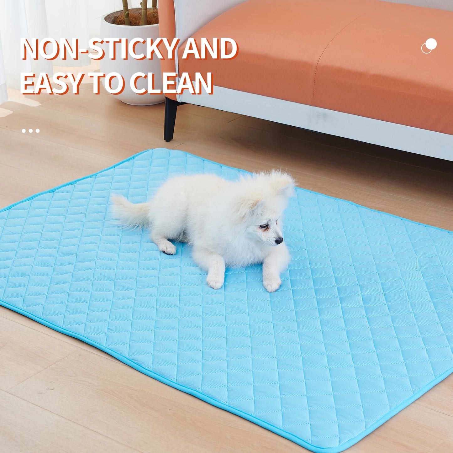 Dog Cooling Bed Mat Summer Pet Pad Mats For Dogs Cat Blanket Sofa Breathable Washable 8 Size for Small Medium Large Dogs Puppy