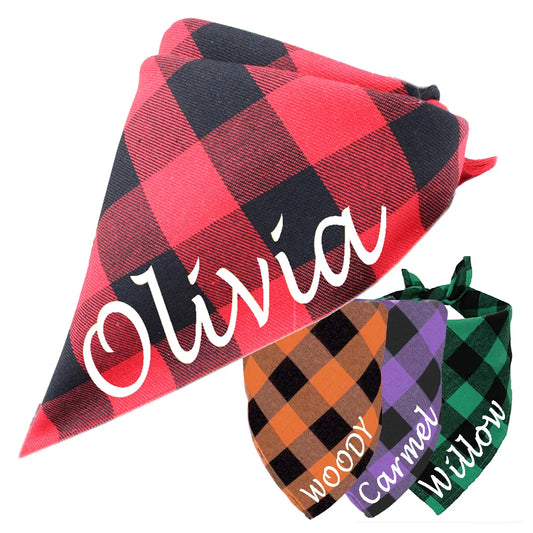 Personalized Name ID Pet Bandanas for Dog Cat Plaid Triangular Bib ScaSPECIFICATIONSBrand Name: PAWFECTMaterial: PolyesterOrigin: Mainland ChinaCN: ZhejiangItem Type: Triangular BandageSet Type: noType: Dogs

Dear customer,Since we havShopDoggieworksShopDoggieworksDog Cat Plaid Triangular Bib Scarf Collar Pet Items Puppy Accessories