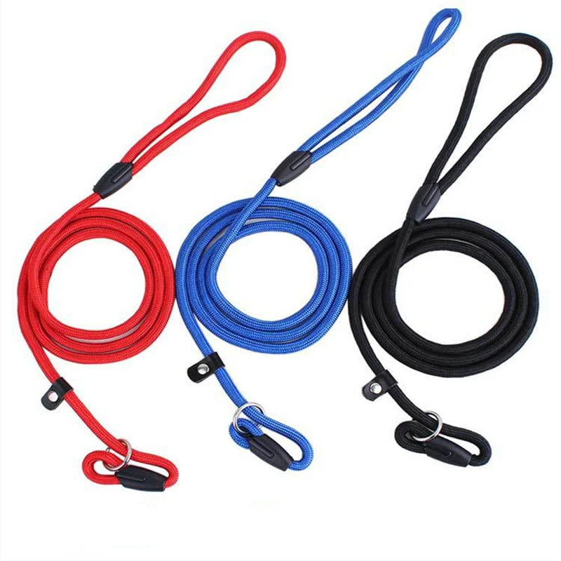 Dog Leash Strong Nylon dog collar Labrador French bulldog Harness Leash Reflective Leash Training Safety Dog Leashes Ropes 0.6cm