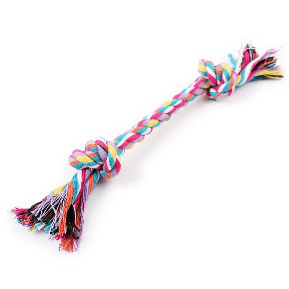 Pet Product for Dog Pet Supplies Puppy Dogs Cotton Linen Braided Bone Rope Clean Molar Chew Knot Play Toys Large Small Dogs Toys