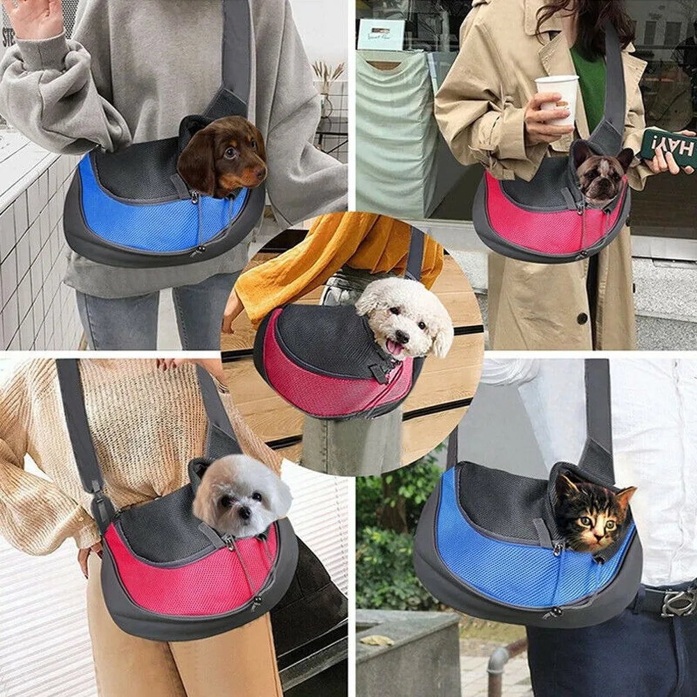 Pet Cat Dog Carrier Backpack Travel Tote Shoulder Bags Mesh Sling Carry Pack Comfort Foldable Dog Accessories Pets Bag Backpacks