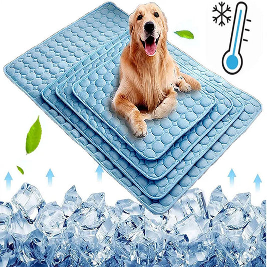 Summer Dog Cooling Mat Dogs Cat Blanket Sofa Breathable Pet Dog Bed Washable For Small Medium Large Dogs Car