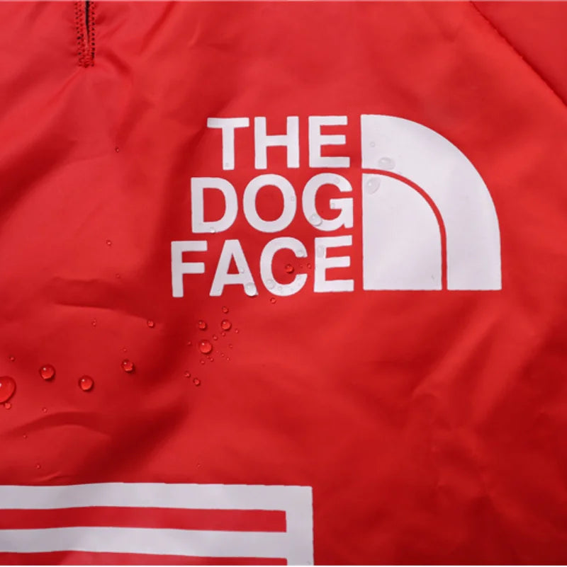 Luxury The Dog Face Pet Rain Coat Jacket Hoodies Weatherproof Large Dog Raincoat Sweatshirt For Dogs Apparel Clothes Costumes