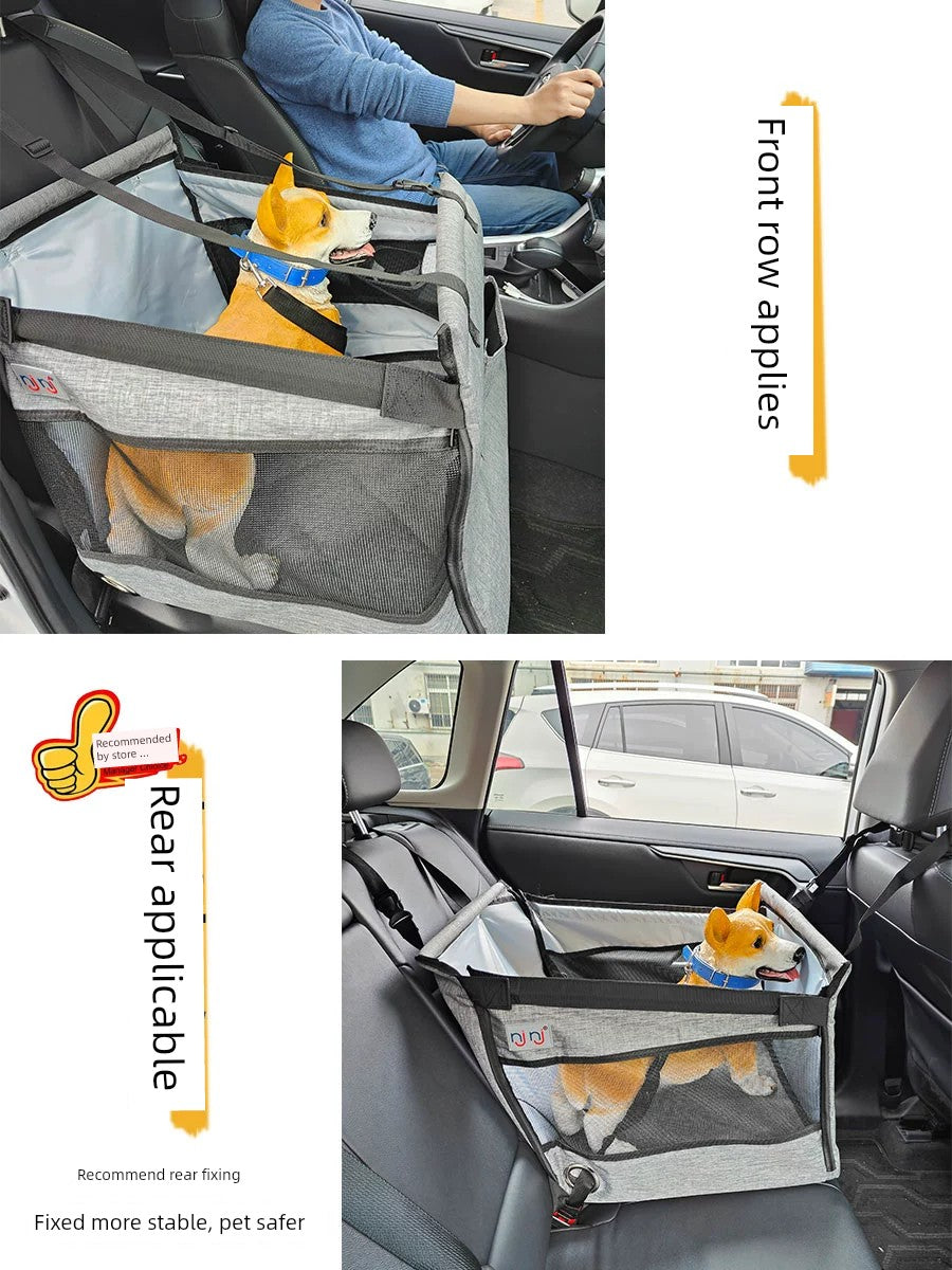 Car Kennel Puppy Seat Handy Gadget Dog Car Seat Car Pet Mat Front Row Dog Outing Safety Seat