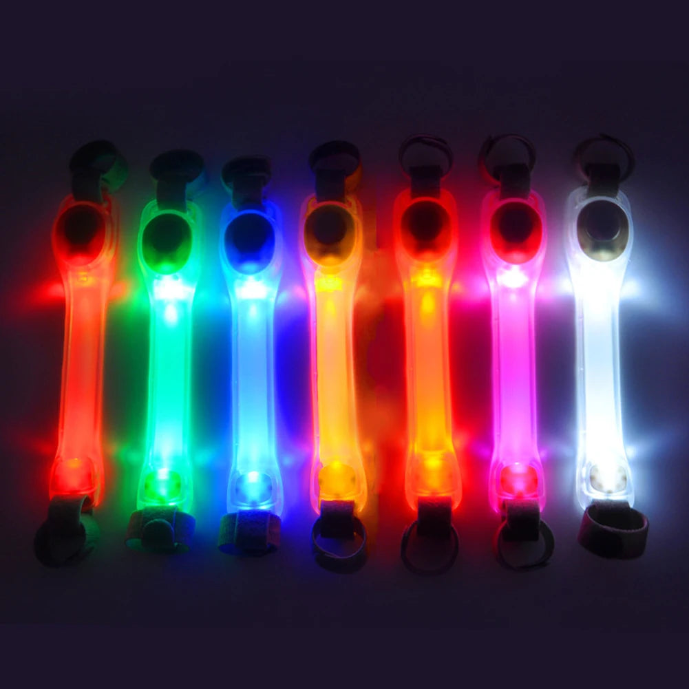 Dog Anti Lost Safety Glowing Collar Outdoor Waterproof Warning LED Flashing Light Strip for Pet Leash Harness Dog Accessories