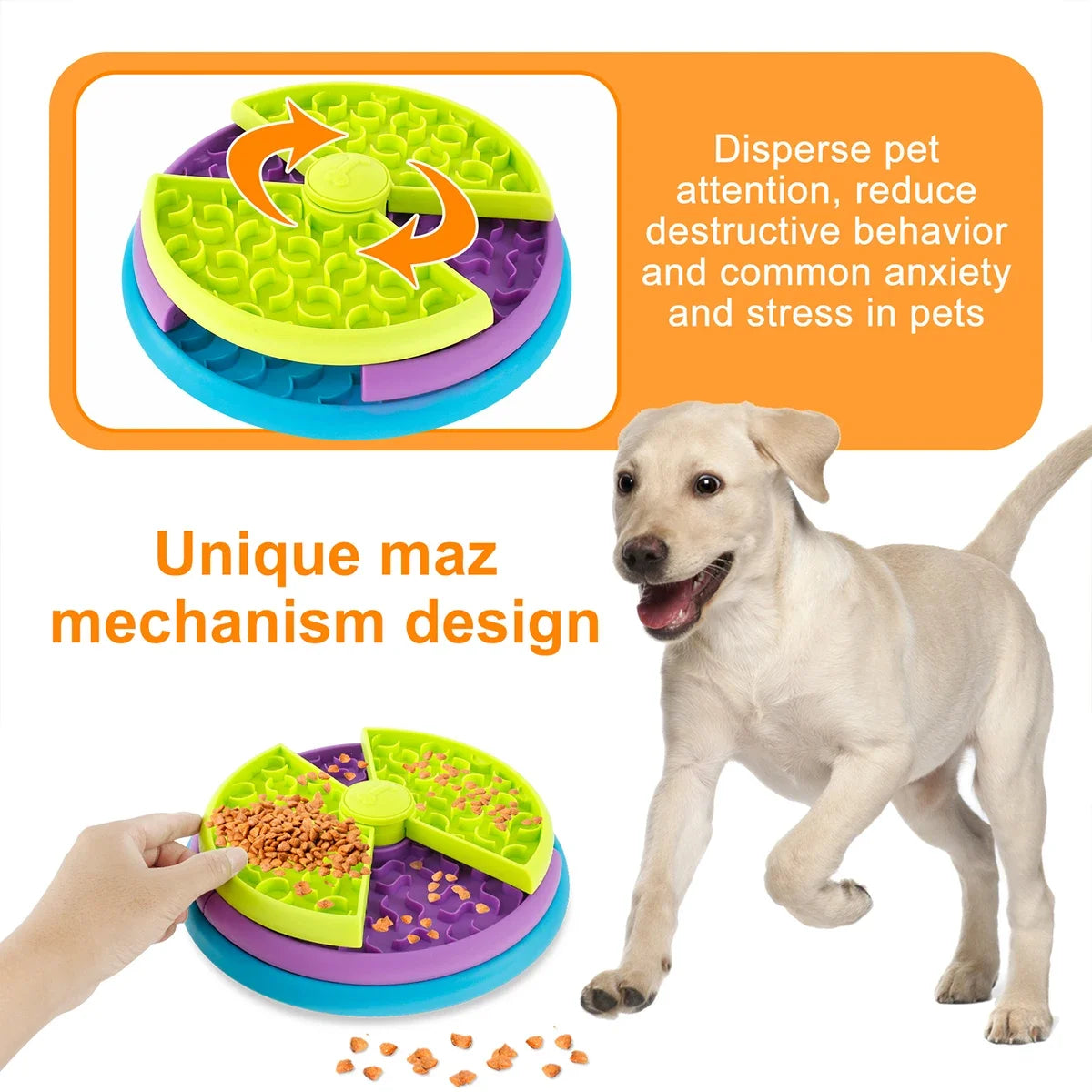 Pet Slow Food Bowl 3-Layers Puzzle Puppy Choke-proof Non-slip Feeder RSPECIFICATIONSBrand Name: NoEnName_NullItem Type: Slow FeederOrigin: Mainland ChinaType: DogsMaterial: PlasticApplicable Dog Breed: UniversalChoice: yes
Features:[HiShopDoggieworksShopDoggieworksPet Slow Food Bowl 3-Layers Puzzle Puppy Choke-proof