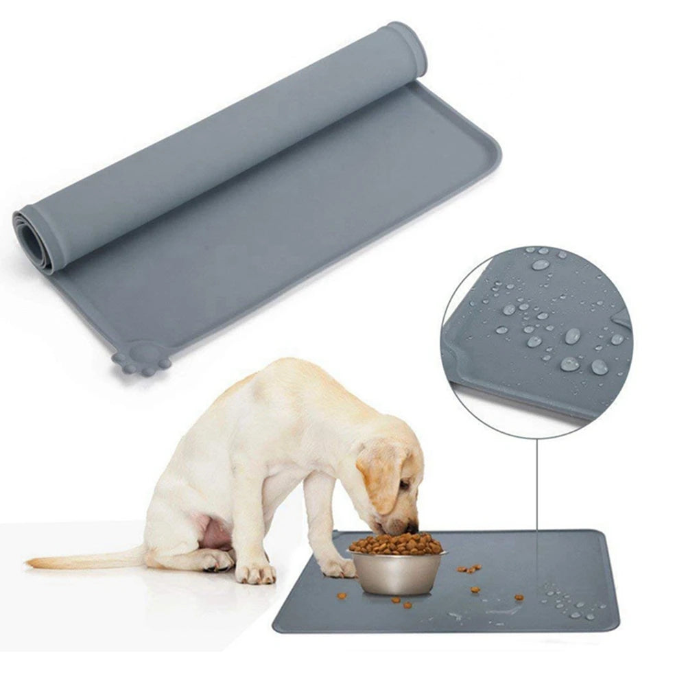 Silicone Pet Food Mat with High Lips Non-Stick Waterproof Dog Cat FoodSPECIFICATIONSBrand Name: NoEnName_NullItem Type: BowlsOrigin: Mainland ChinaType: DogsMaterial: latexApplicable Dog Breed: UniversalSize: 48x30cmChoice: yes

ProducShopDoggieworksShopDoggieworks-Stick Waterproof Dog Cat Food Feeding Pad Puppy Feeder Bowl Placemat Tray Placemat