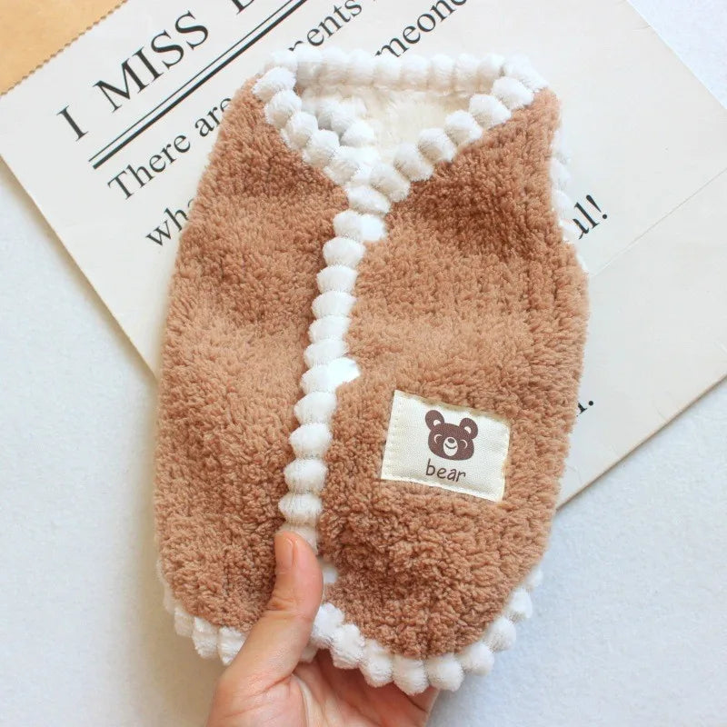 Cute Fleec Pet Dog Clothes Winter Warm Bear Dog Coats For Puppy Small Medium Dogs Sweatshirt Jacket French Bulldog Chihuahua