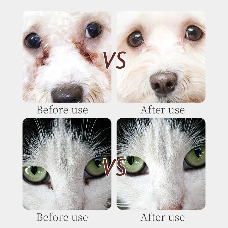 Dog Eye Wipes Puppy Kitten Tear Remover Cleaner Stain Remover Pet Cat Dog Eyes Ears Cleaning Towel Paper For Grooming Supplies