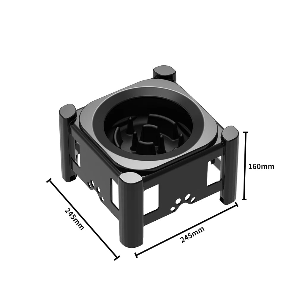 Slow Feeder Dog Bowl Elevated Food Bowls, Adjustable Raised Eating with 3 Heights (6.1", 7.7", 9.3") Mess Proof & Non-Slip Dish