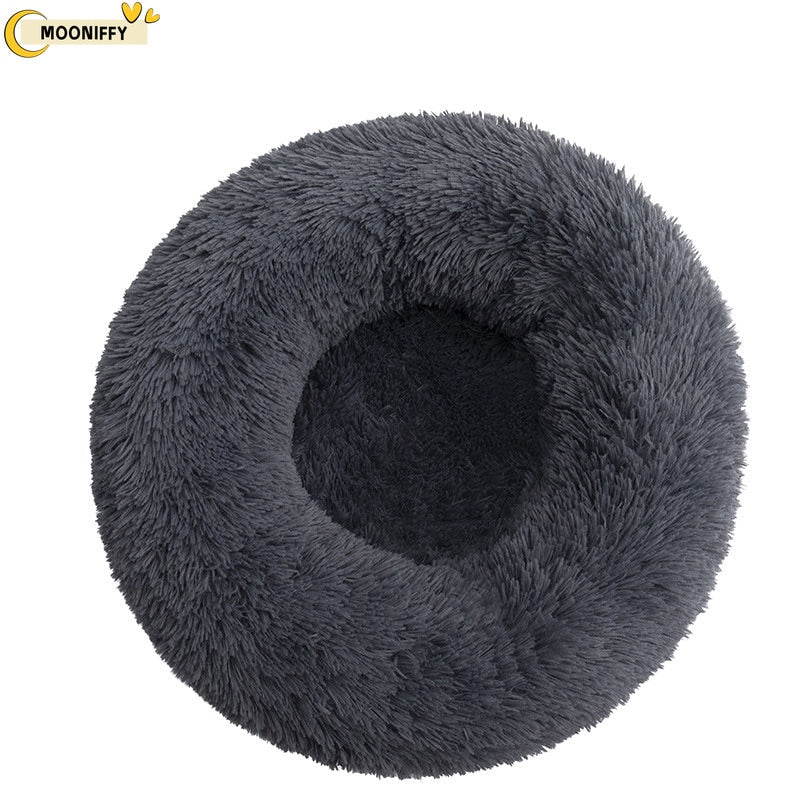 pet dog bed comfortable donut round dog kennel ultra soft washable dog