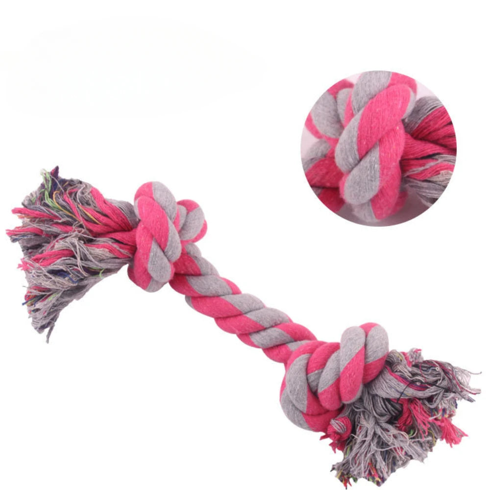 Pet Product for Dog Pet Supplies Puppy Dogs Cotton Linen Braided Bone Rope Clean Molar Chew Knot Play Toys Large Small Dogs Toys