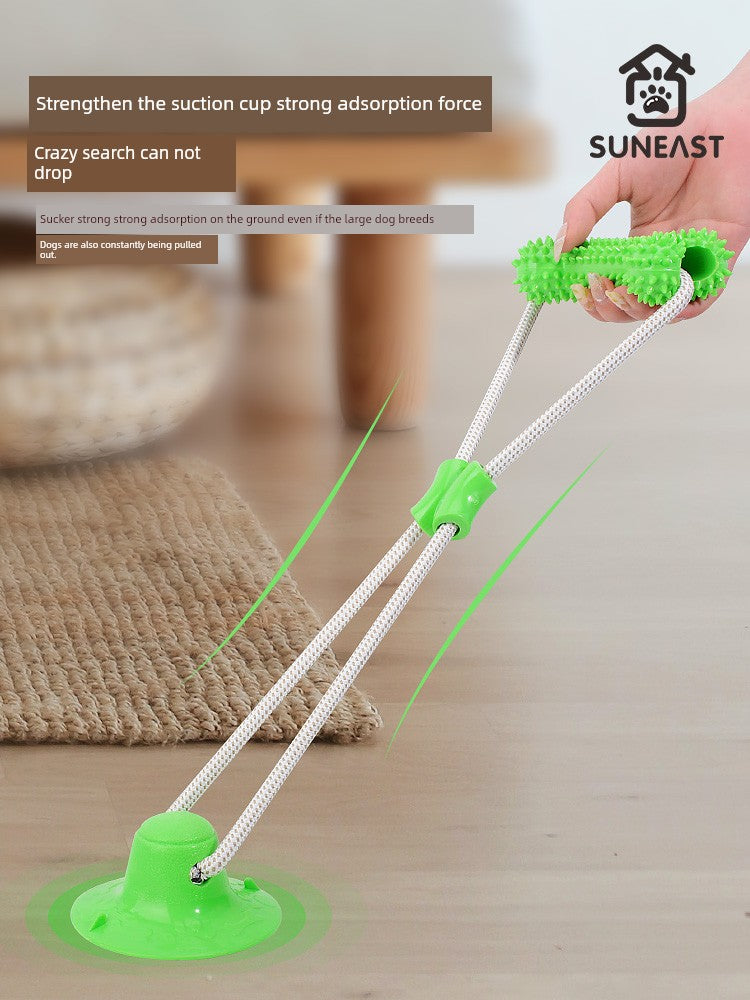 Pet Dog Toy Bite-Resistant Molar Rod Big and Small Dogs Self-Heating Relieving Stuffy Handy Gadget Training Golden Hair Ball Dog-Teasing Sucker