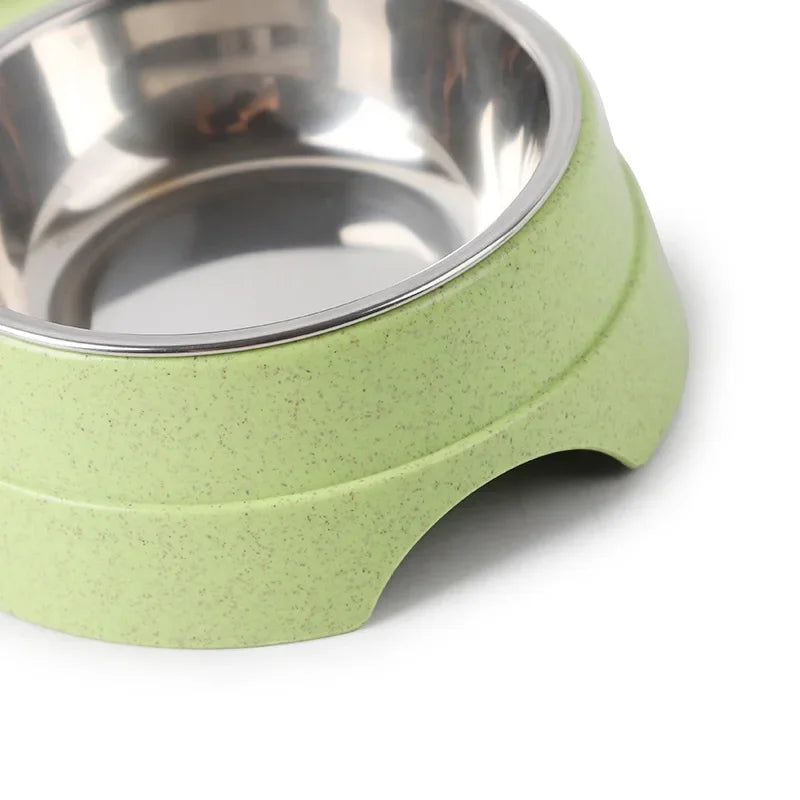 Double Pet Bowls Dog Food Water Feeder Stainless Steel Pet Drinking Dish Feeder Cat Puppy Feeding Supplies Small Dog Accessories