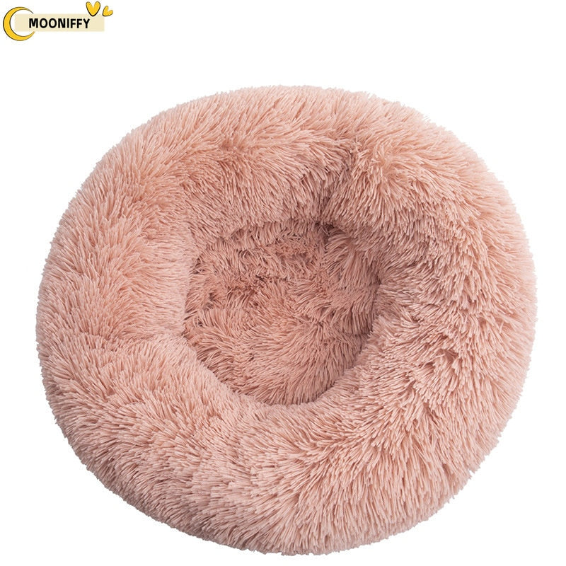 pet dog bed comfortable donut round dog kennel ultra soft washable dog