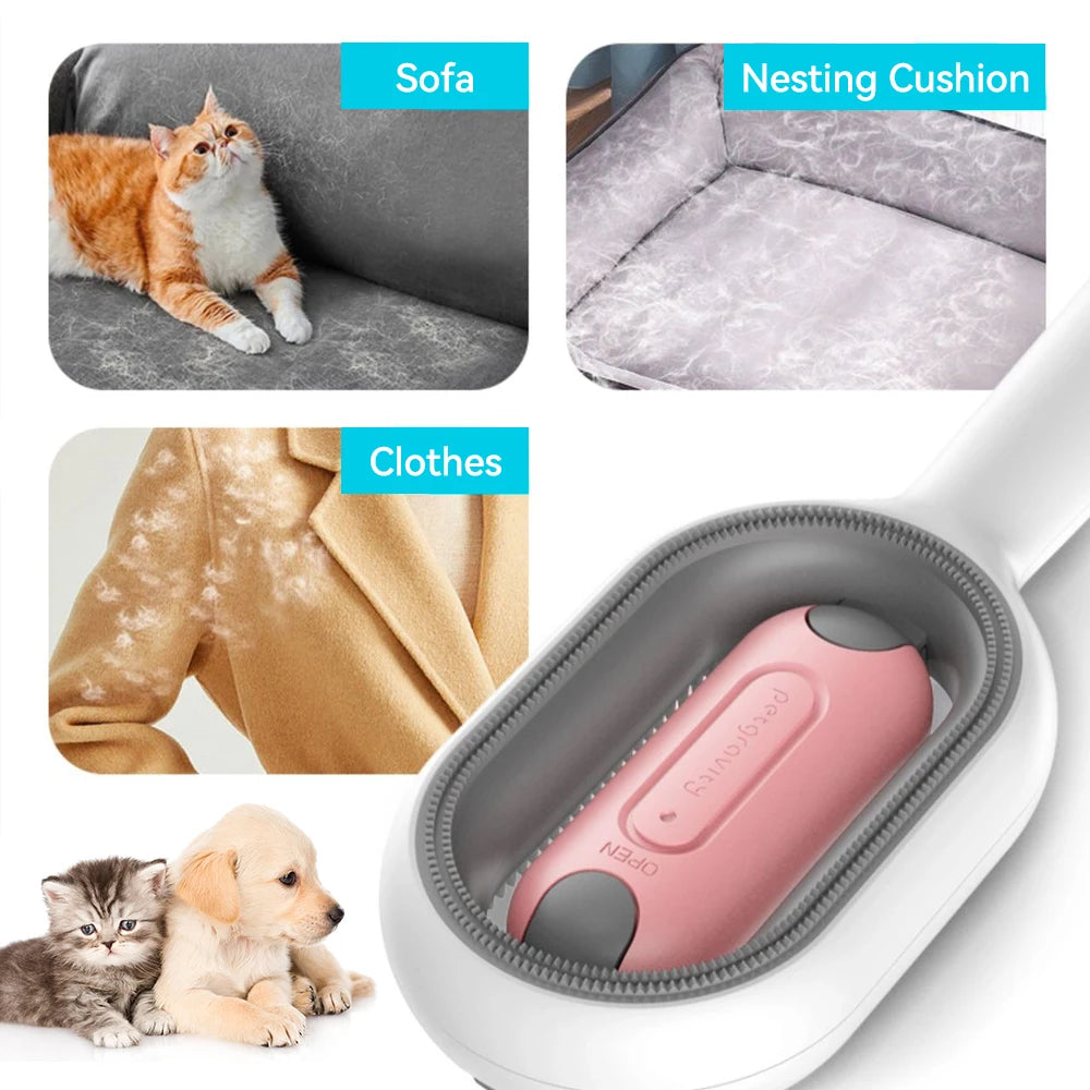 Creative Update Cat Dog Grooming Comb with Water Tank Double Sided Hair Removal Brush Kitten Pet Supplies Accessories