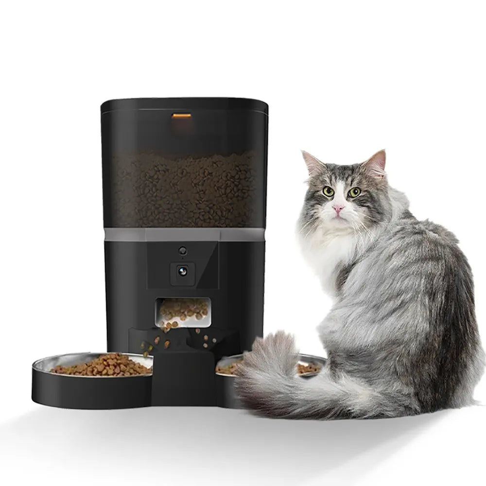 4L With HD Camera Automatic Pet Feeder Cat And Dog Food Automatic DispSPECIFICATIONSBrand Name: repetsunOrigin: Mainland ChinaIs Smart Device: YESPower Source: CHARGEMaterial: Stainless SteelMin Output: 4gType: DogsMax Output: 100gVoltShopDoggieworksShopDoggieworksHD Camera Automatic Pet Feeder Cat