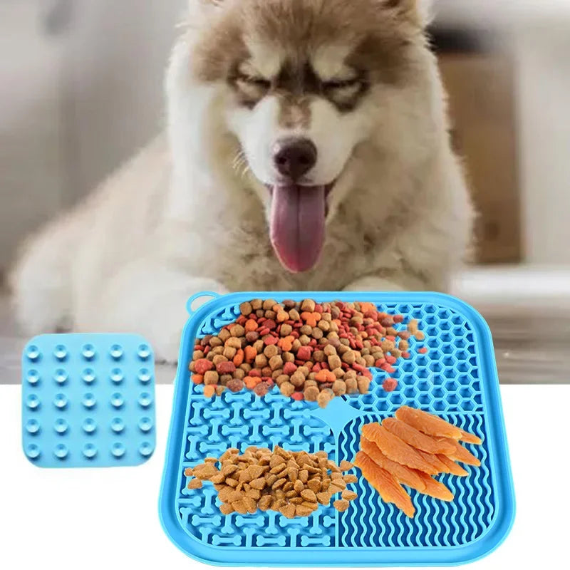 Cat Dog Slow Food Mat Pet Lick Silicone Mat Dog Feeder Supplies SuctioSPECIFICATIONSBrand Name: NoEnName_NullItem Type: Slow FeederOrigin: Mainland ChinaType: Dogscolour: Grey, orange, green, blueApplicable gift giving relationship: otShopDoggieworksShopDoggieworksCat Dog Slow Food Mat Pet Lick Silicone Mat Dog Feeder Supplies Suction Cup Slow Food Mat Dog Bathing Distraction