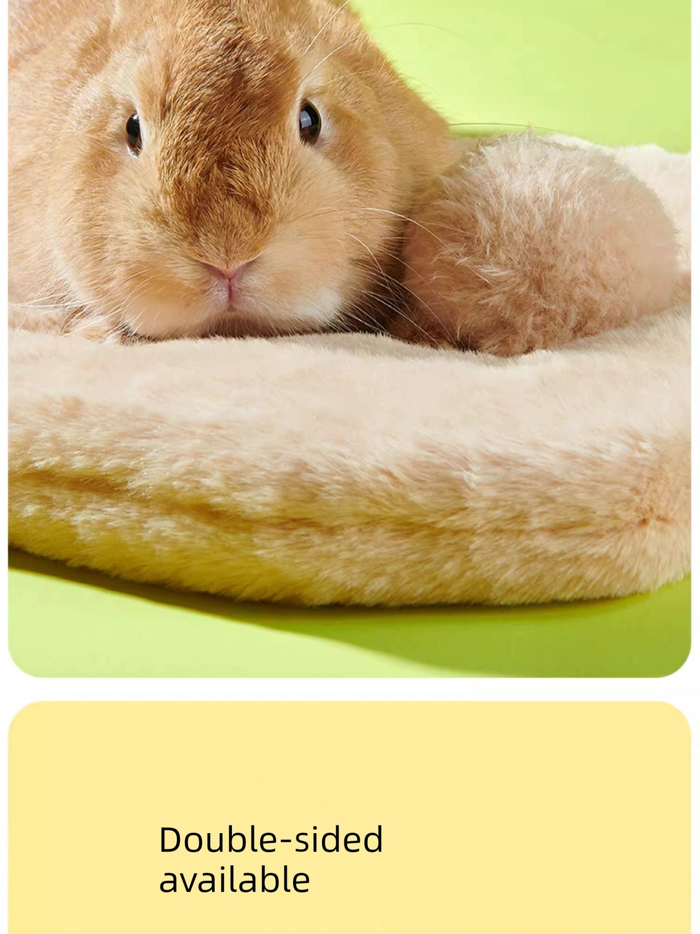 Pet Rabbit Cotton Pet Nest Rabbit Tail Pad Warm Mat Winter Thickened Lying Mat Comfortable Totoro Guinea Pig Supplies