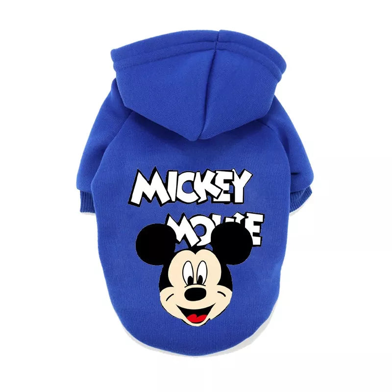 Disney Anime Pattern Dog Clothes Mickey Minnie Pet Dog Hoodie 