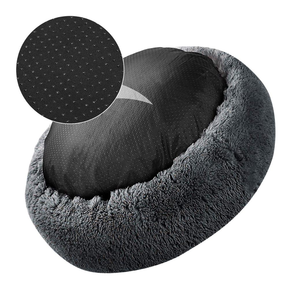 pet dog bed comfortable donut round dog kennel ultra soft washable dog