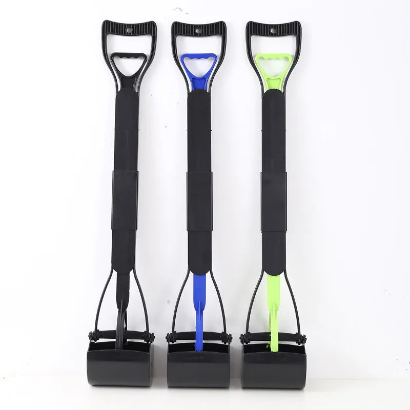 80cm Pet Pooper Scooper Long Handle Dog Poop Jaw Scoop Shovel Pick Up Waste Picker Pet Outdoor Cleaning Tools Dog Supplies