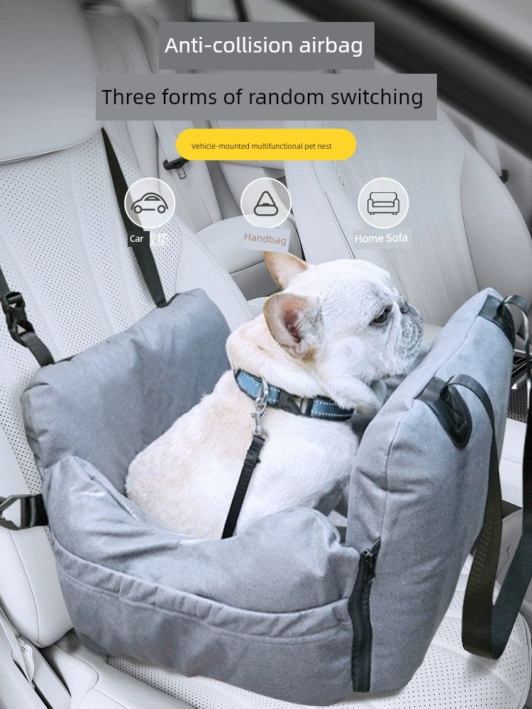 Pet Dog Car Seat Safety Cushion Car Kennel Car Outing Handy Gadget Front and Rear Row Central Control Anti-Dirty Pad