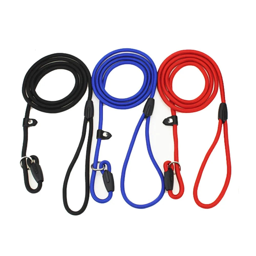 Dog Training Slip Leash Small Dog Slip Lead Puppy Pet Obedience Recall Training Lead Nylon Rope Puppy Dog Slip Rope Leash Collar