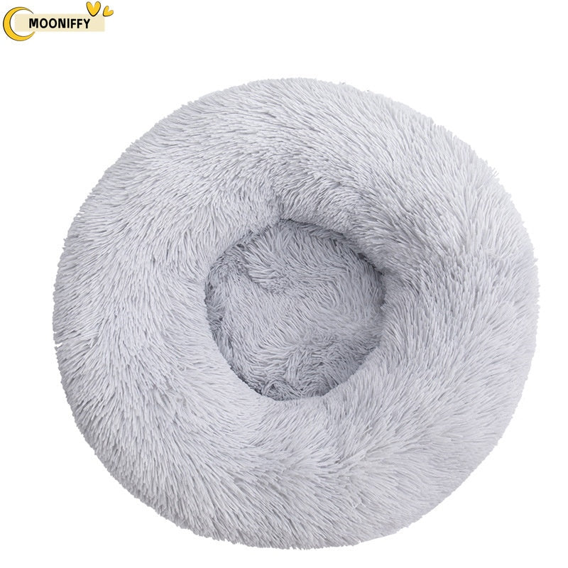 pet dog bed comfortable donut round dog kennel ultra soft washable dog