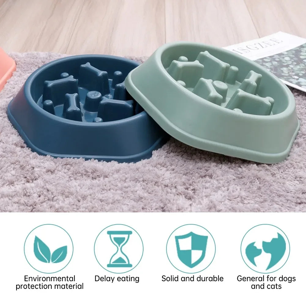 New Pet Dog Feeding Food Bowl Puppy Slow Down Eating Feeder Dish Bowl SPECIFICATIONSBrand Name: KAMANLONGItem Type: Slow FeederOrigin: Mainland ChinaType: DogsMaterial: PlasticApplicable Dog Breed: UniversalApplicable Dog Breed: UniverShopDoggieworksShopDoggieworksEating Feeder Dish Bowl Prevent Obesity Pet Dogs Supplies Food Stora Dropshipping