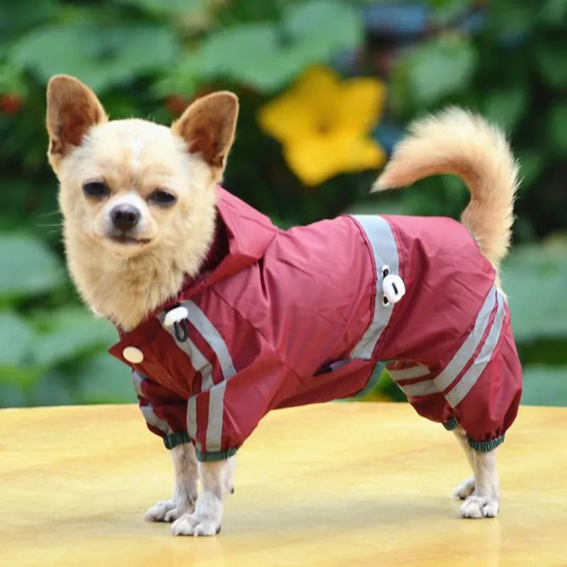 Waterproof Dog Clothes for Small Dogs Pet Rain Coats Jacket Puppy Raincoat Yorkie Chihuahua Clothes Pet Products 30S2