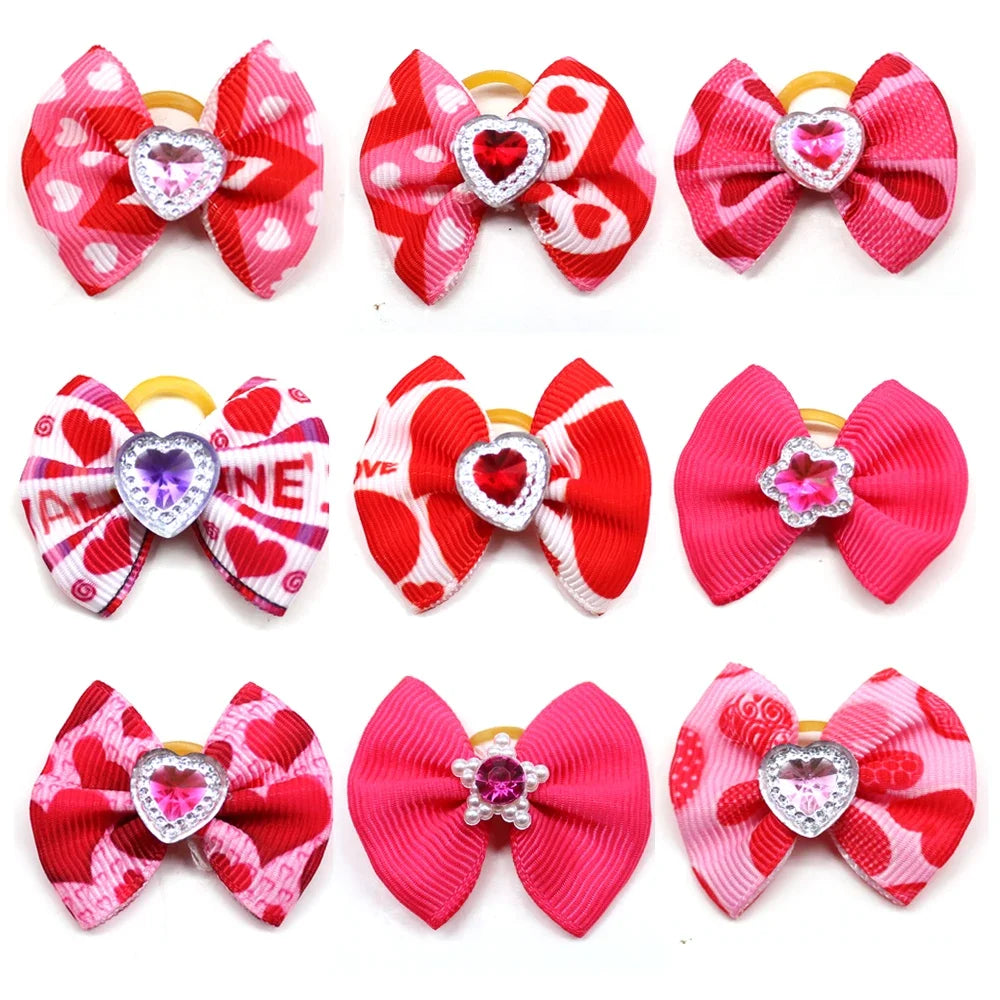 10pcs Valentine's Day Pet Supplies Pet Dog Cat Bowtie Dog Collar  PinkSPECIFICATIONSBrand Name: SennieaMaterial: ClothOrigin: Mainland ChinaCN: ZhejiangItem Type: Tie &amp; Bow TieType: DogsUsage: Collars &amp; LeadsApplicable Dog BreeShopDoggieworksShopDoggieworksDay Pet Supplies Pet Dog Cat Bowtie Dog Collar Pink Small Dog Hair Accessories Pet Bow Ties