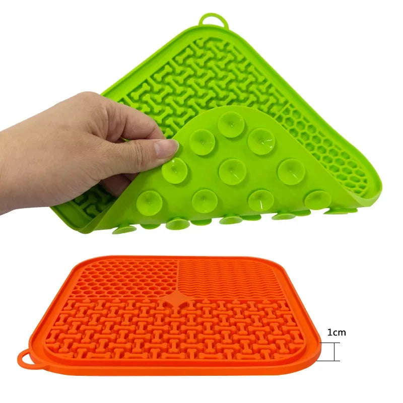 Cat Dog Slow Food Mat Pet Lick Silicone Mat Dog Feeder Supplies SuctioSPECIFICATIONSBrand Name: NoEnName_NullItem Type: Slow FeederOrigin: Mainland ChinaType: Dogscolour: Grey, orange, green, blueApplicable gift giving relationship: otShopDoggieworksShopDoggieworksCat Dog Slow Food Mat Pet Lick Silicone Mat Dog Feeder Supplies Suction Cup Slow Food Mat Dog Bathing Distraction