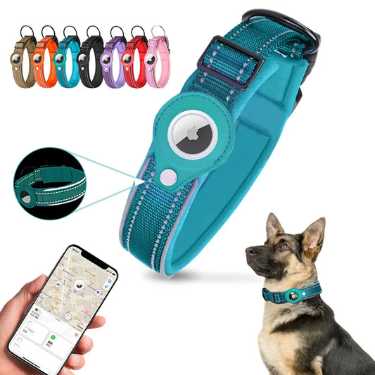 Original Airtag Case Leather Dog Cat Traction Collar For Apple Airtags Location Tracker Pet Anti-lost Device Dog Accessories